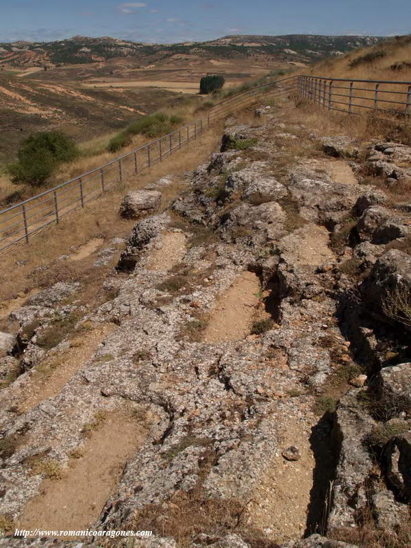 TUMBAS ANTROPOMORFAS EXCAVADAS EN LA ROCA, POR DELANTE DEL TEMPLO